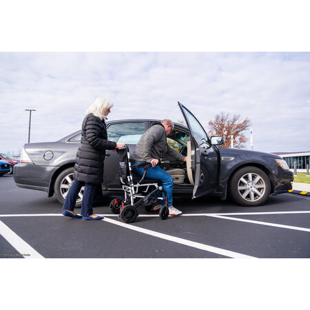 Pride Mobility Jazzy Passport Carbon Fiber White