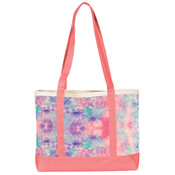 PRESTIGE MEDICAL Large Tote Bag- Tie Dye Pastel Pink