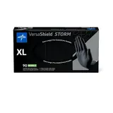 Medline Industries VersaShield Black Nitrile Gloves XLarge