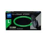 Medline Industries VersaShield Black Nitrile Gloves Large