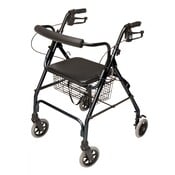 Lumex WalkAbout Lite Aluminum Rollator Black Standard