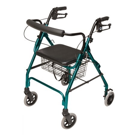 GRAHAM-FIELD WalkAbout Lite Aluminum Rollator Teal Green Standard