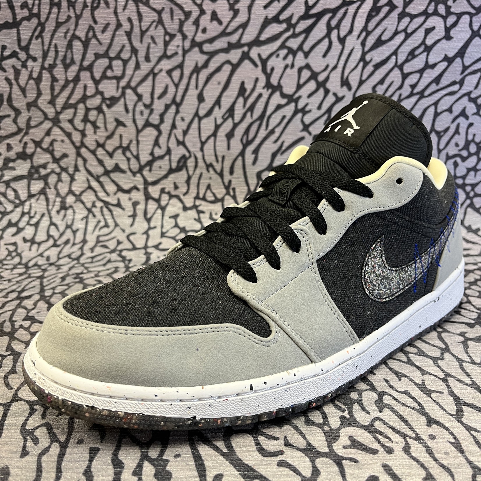 Air Jordan 1 Low SE Crater Black Grey 