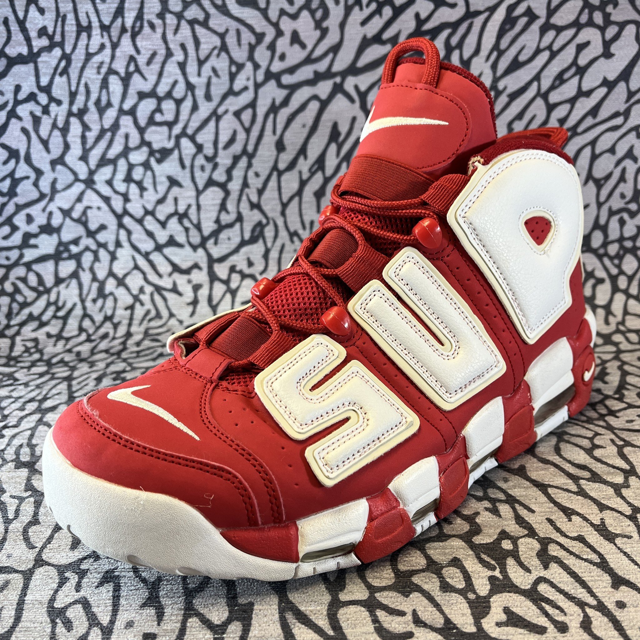 Multicolor Nike Air Uptempo Lv Supreme Red Basketball Shoes