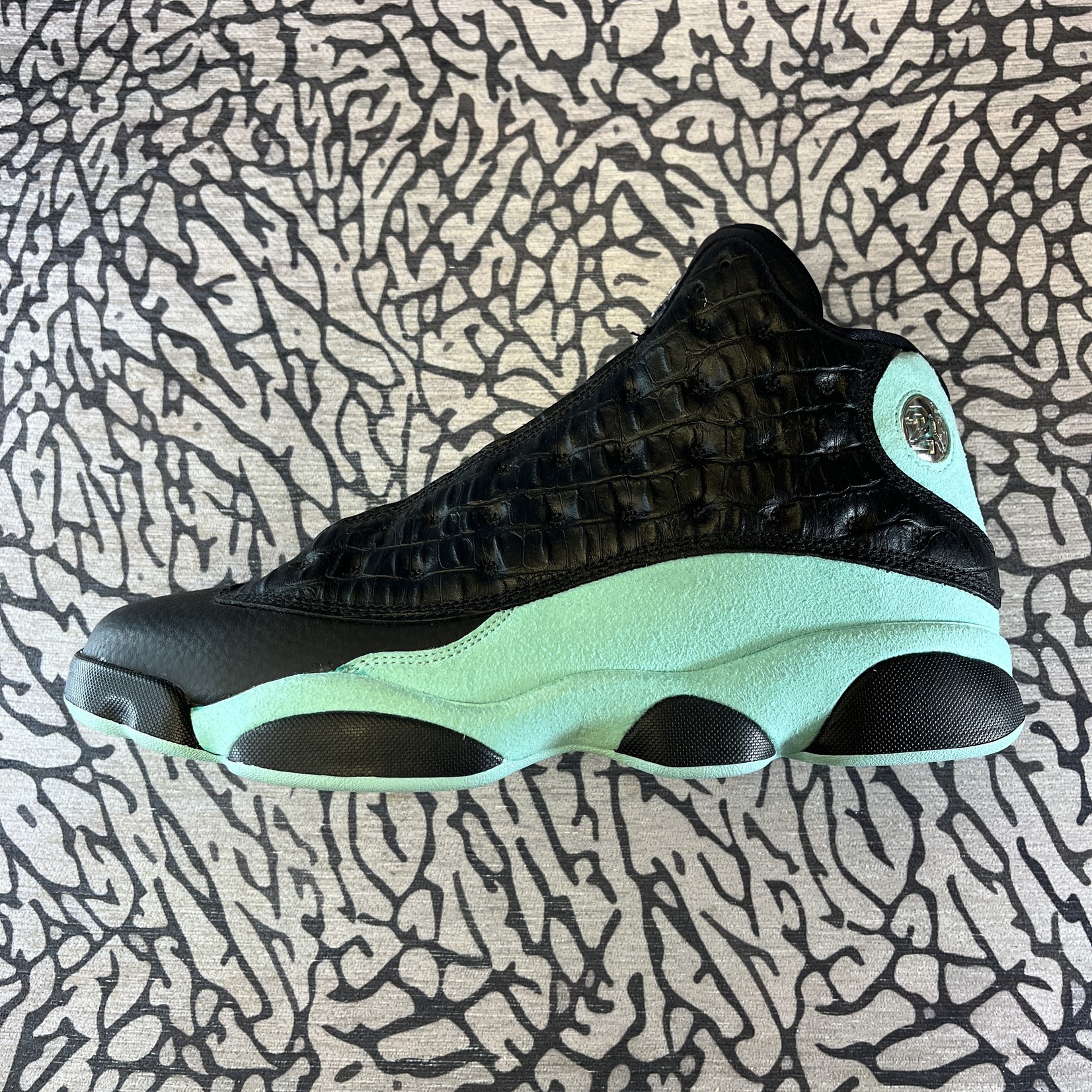 Jordan Pre-owned Air Jordan 13 Retro Black Island Green