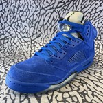 Jordan Pre-owned Air Jordan 5 Retro Blue Suede GS