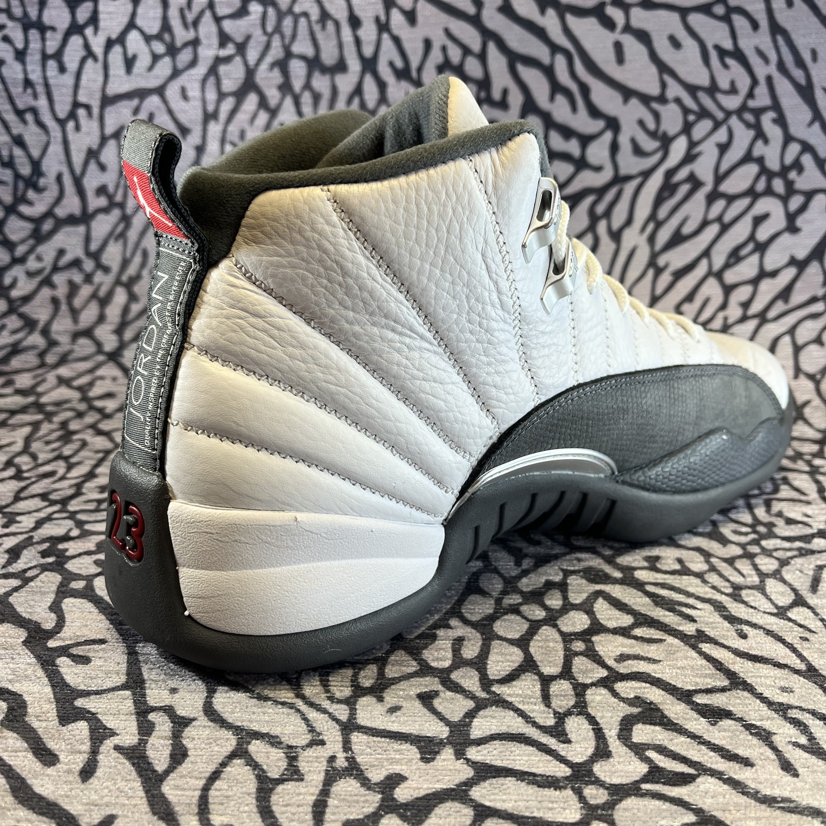 Jordan Pre-owned Air Jordan 12 Retro White Dark Grey Rep Box