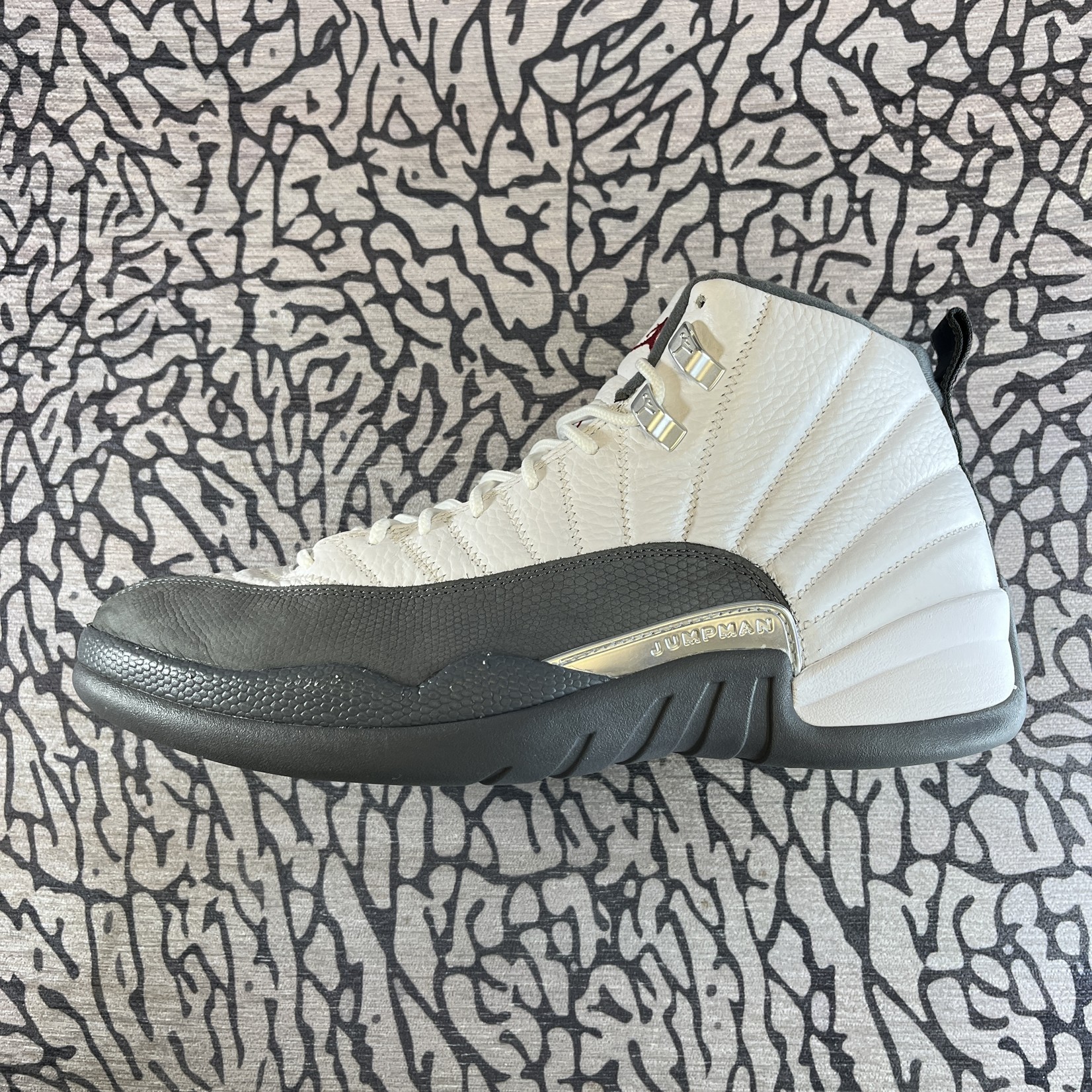 Jordan Pre-owned Air Jordan 12 Retro White Dark Grey Rep Box