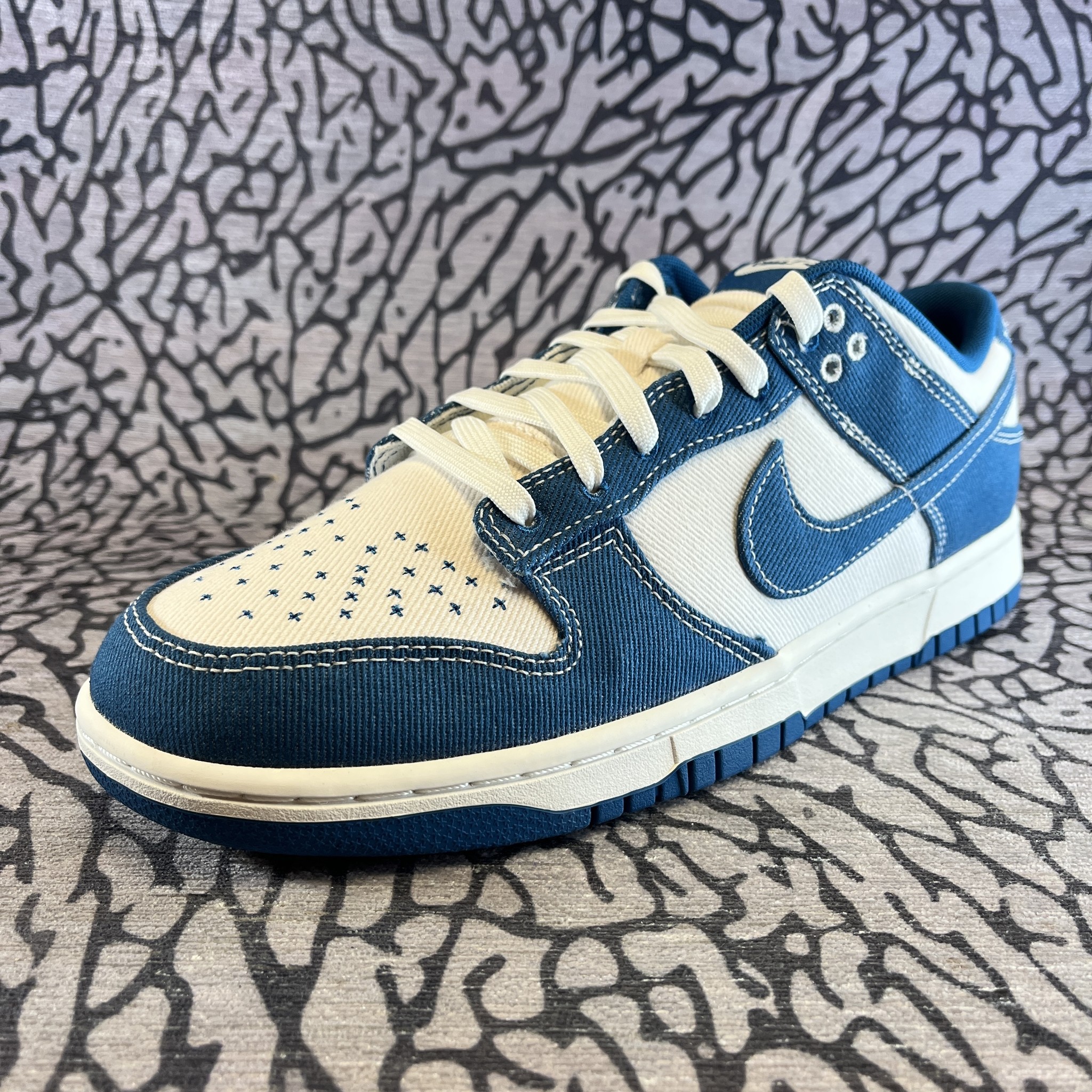 Nike Nike Dunk Low Industrial Blue Sashiko - Lavish Life Sneakers