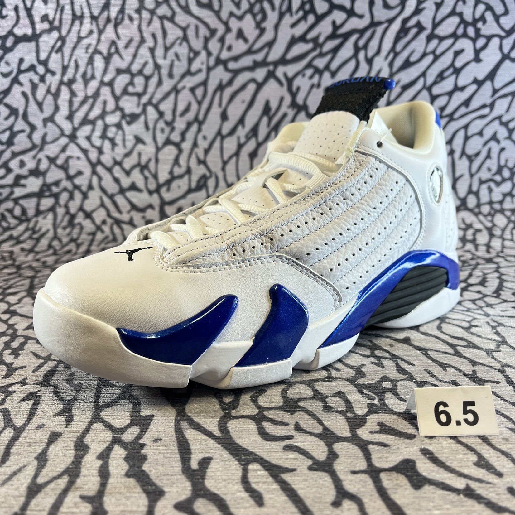 Jordan Pre-owned Air Jordan 14 Retro White Hyper Royal GS