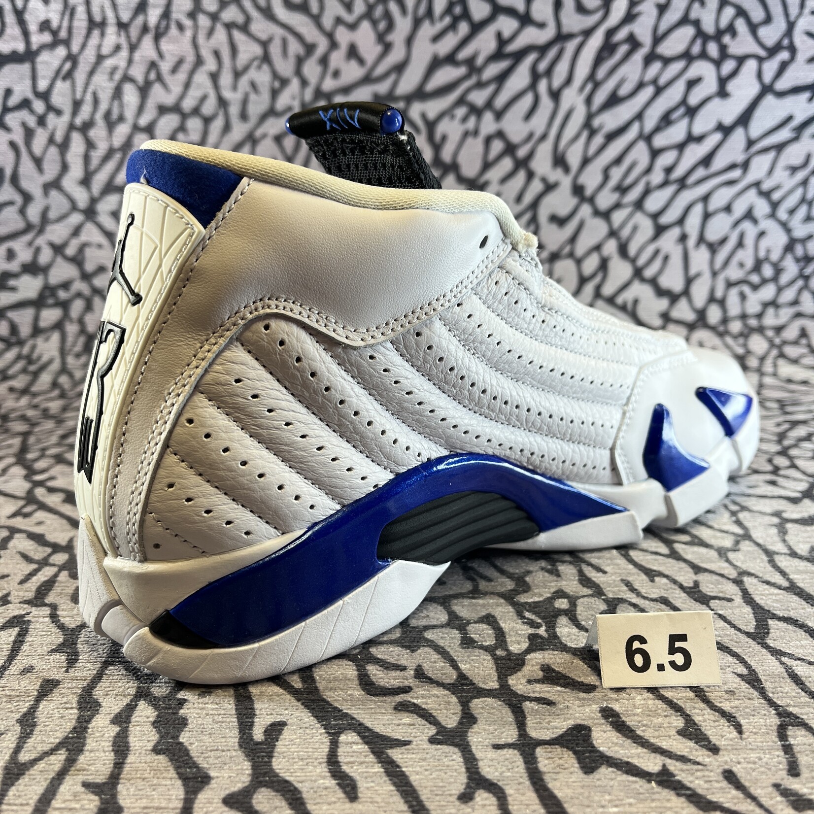 Jordan Pre-owned Air Jordan 14 Retro White Hyper Royal GS