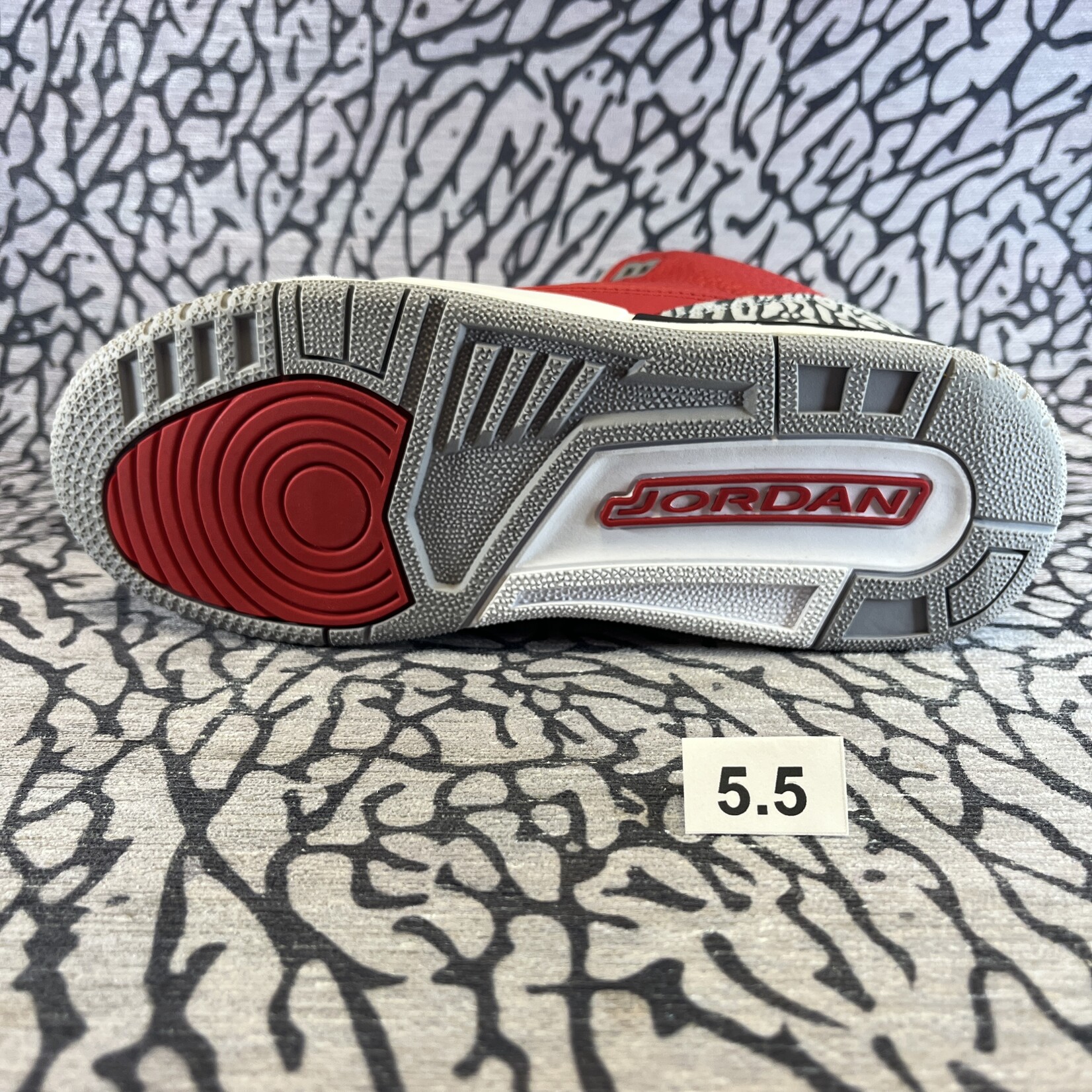 Jordan Pre-owned Air Jordan 3 Retro SE Fire Red GS
