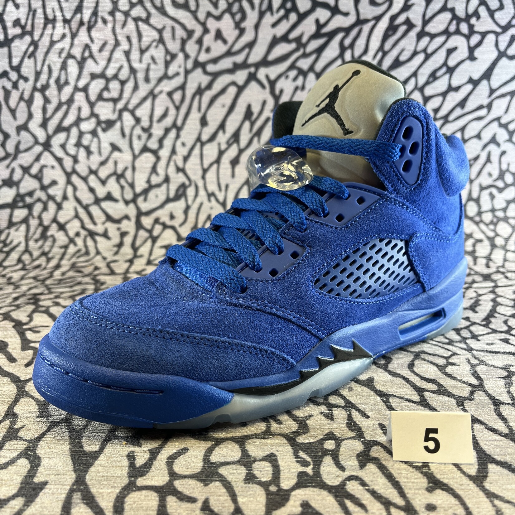 Jordan Pre-owned Air Jordan 5 Retro Blue Suede GS - Lavish Life Sneakers