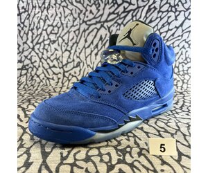 Jordan retro 5 suede blue hotsell