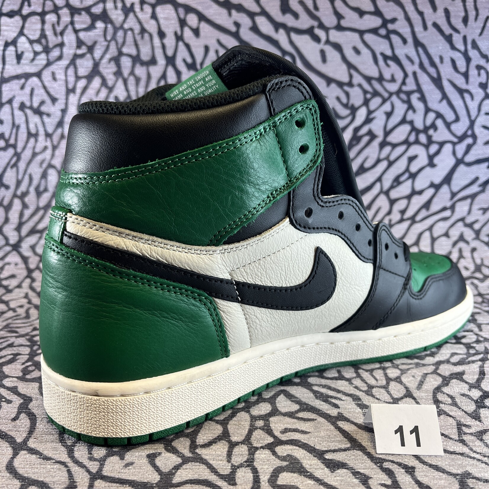 Jordan Pre-owned Air Jordan 1 Retro High Pine Green