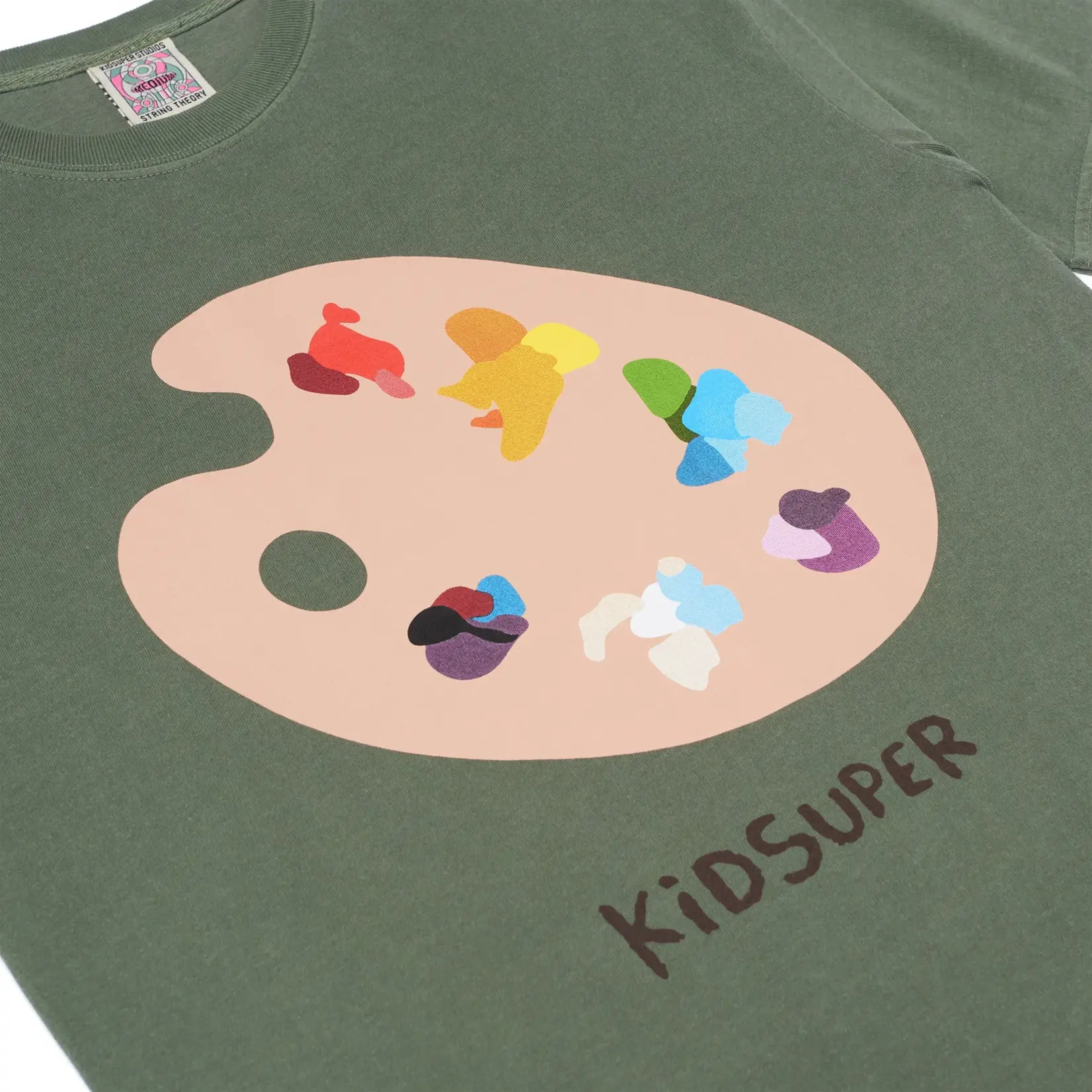 KidSuper KidSuper Paint Palette Tee Olive