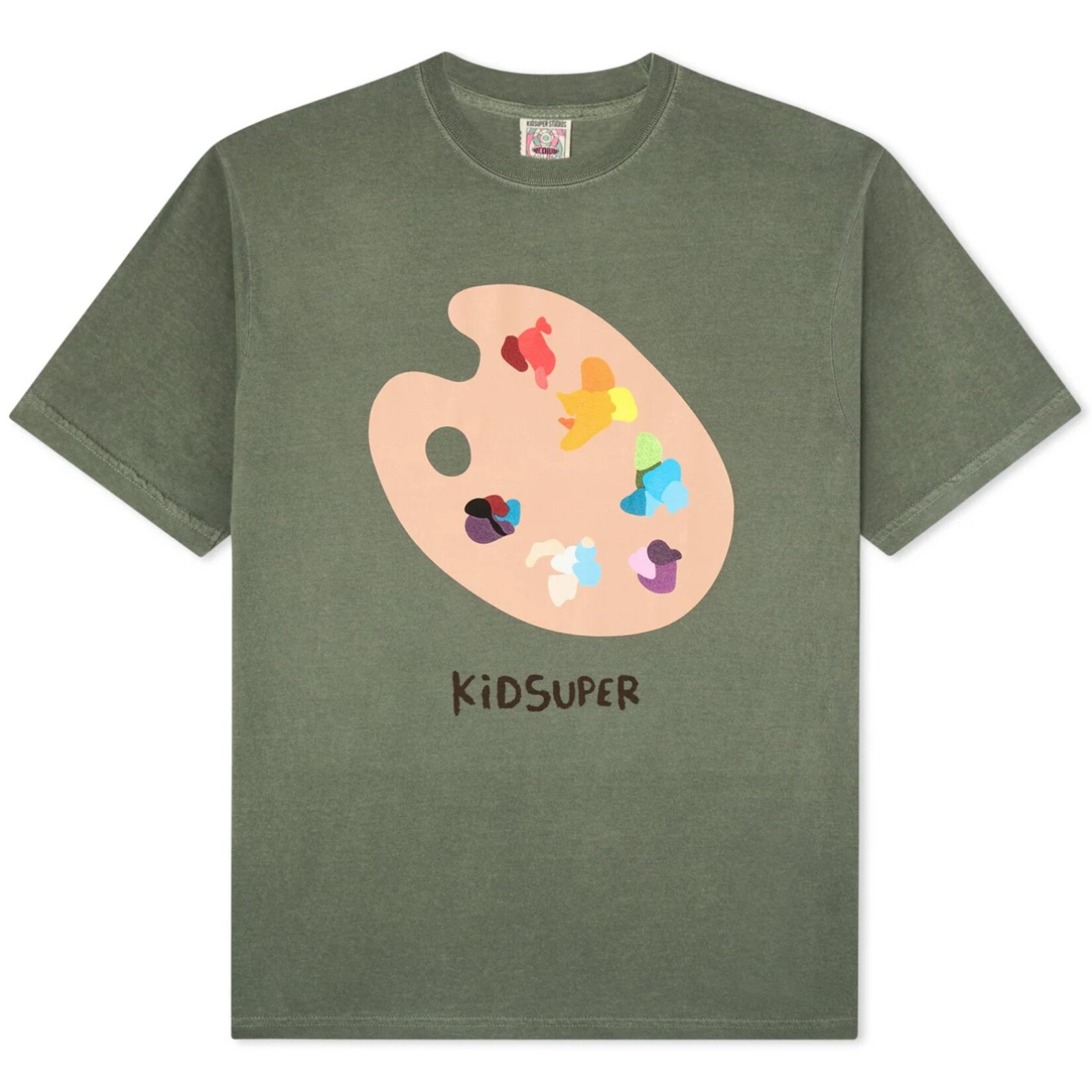 KidSuper KidSuper Paint Palette Tee Olive