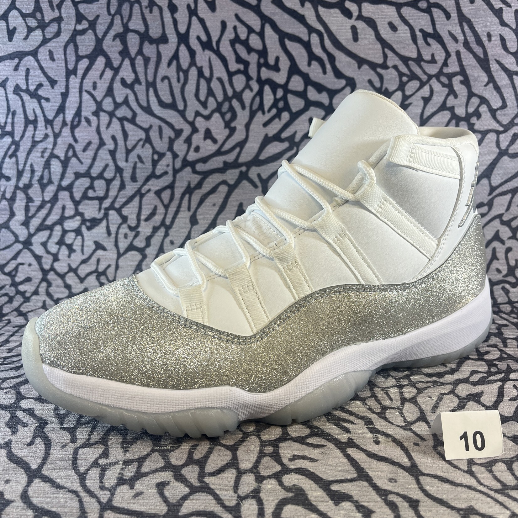 Jordan Pre-owned Air Jordan 11 Retro White Metallic Silver W