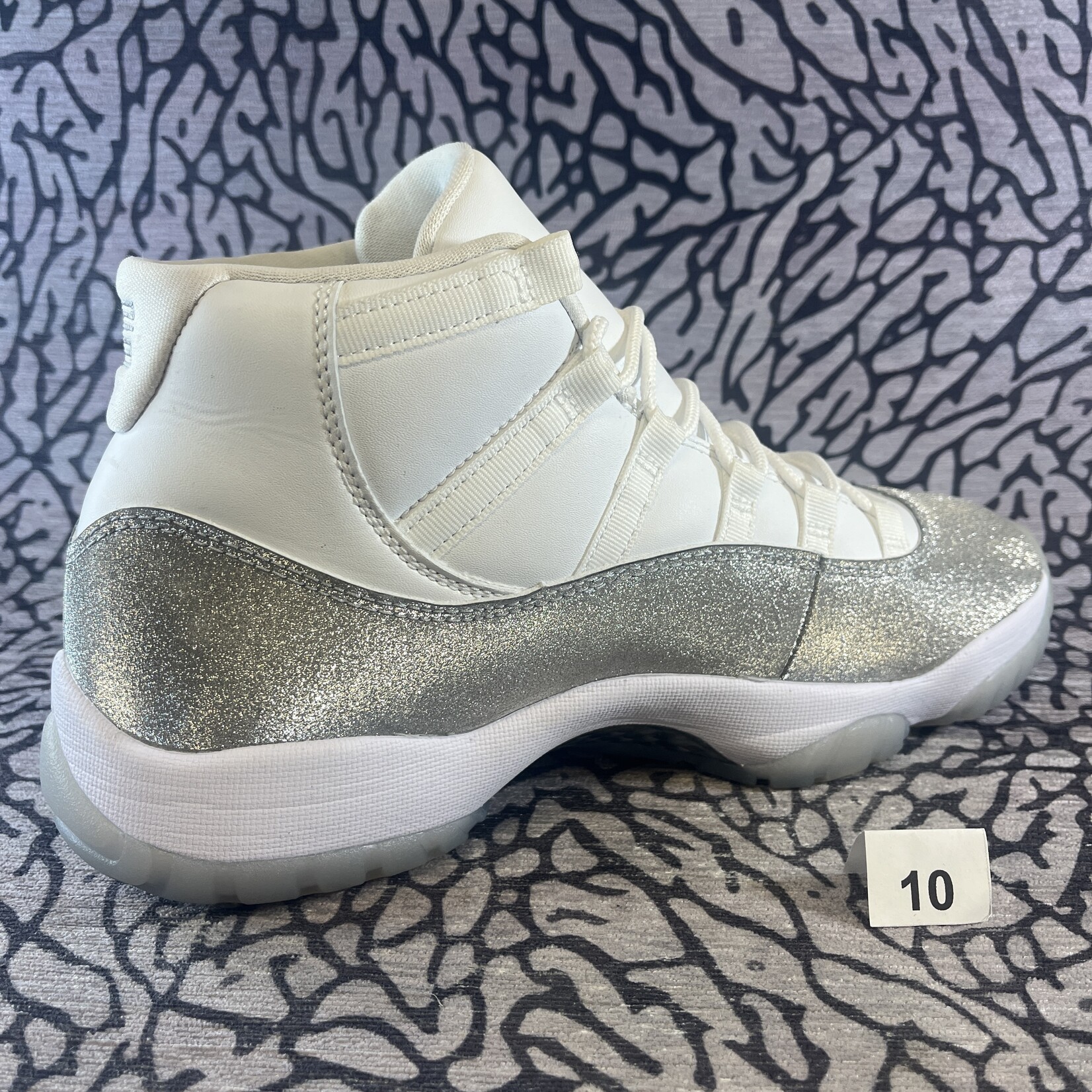 Jordan Pre-owned Air Jordan 11 Retro White Metallic Silver W