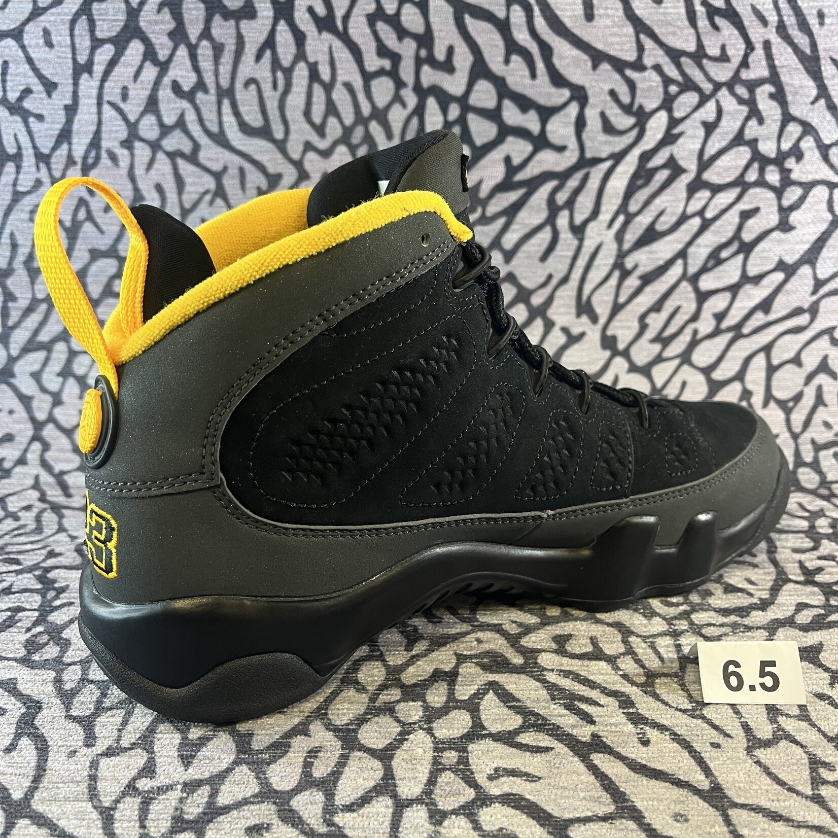 Jordan Pre-owned Air Jordan 9 Retro Dark Charcoal University Gold GS Rep Box