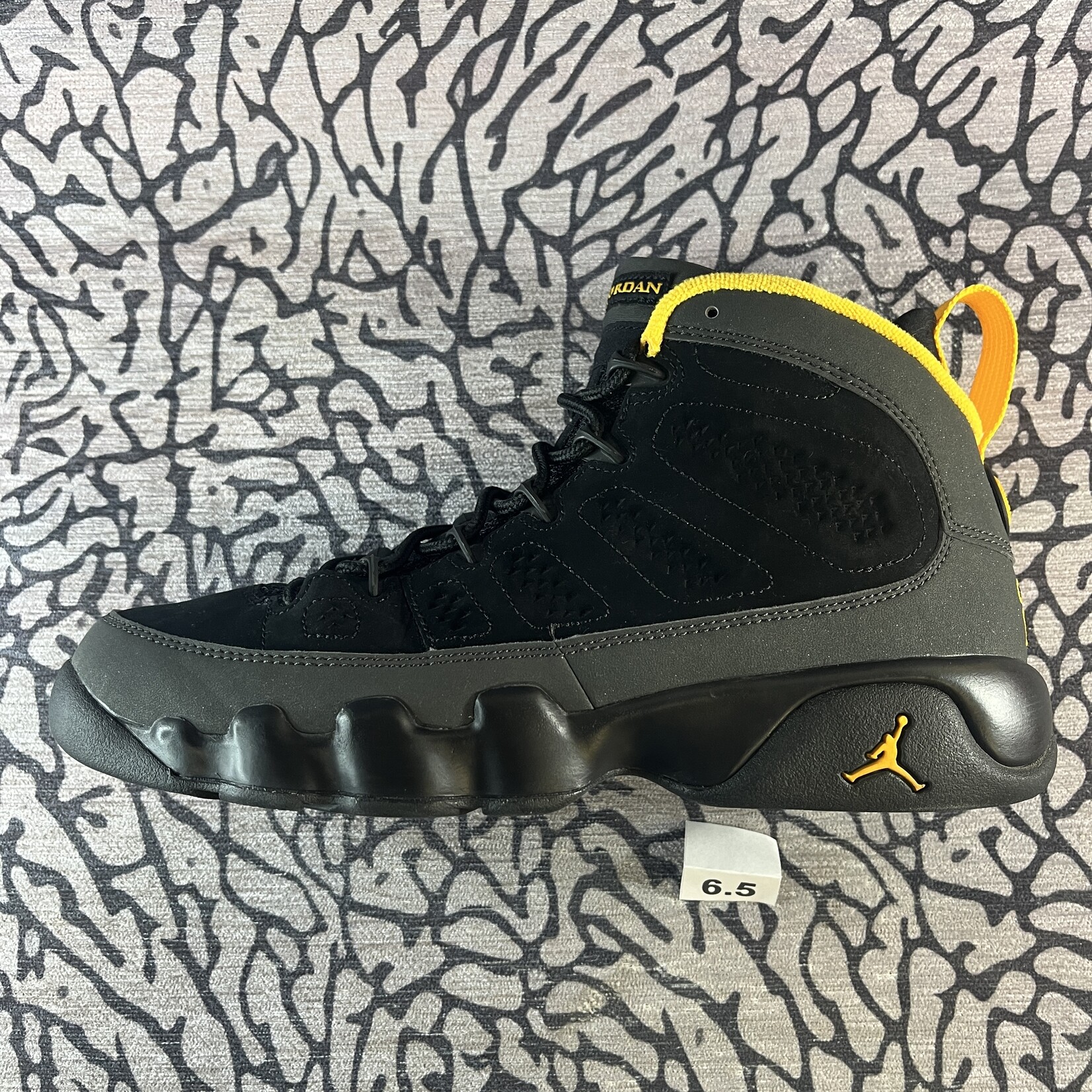 Jordan Pre-owned Air Jordan 9 Retro Dark Charcoal University Gold GS Rep Box