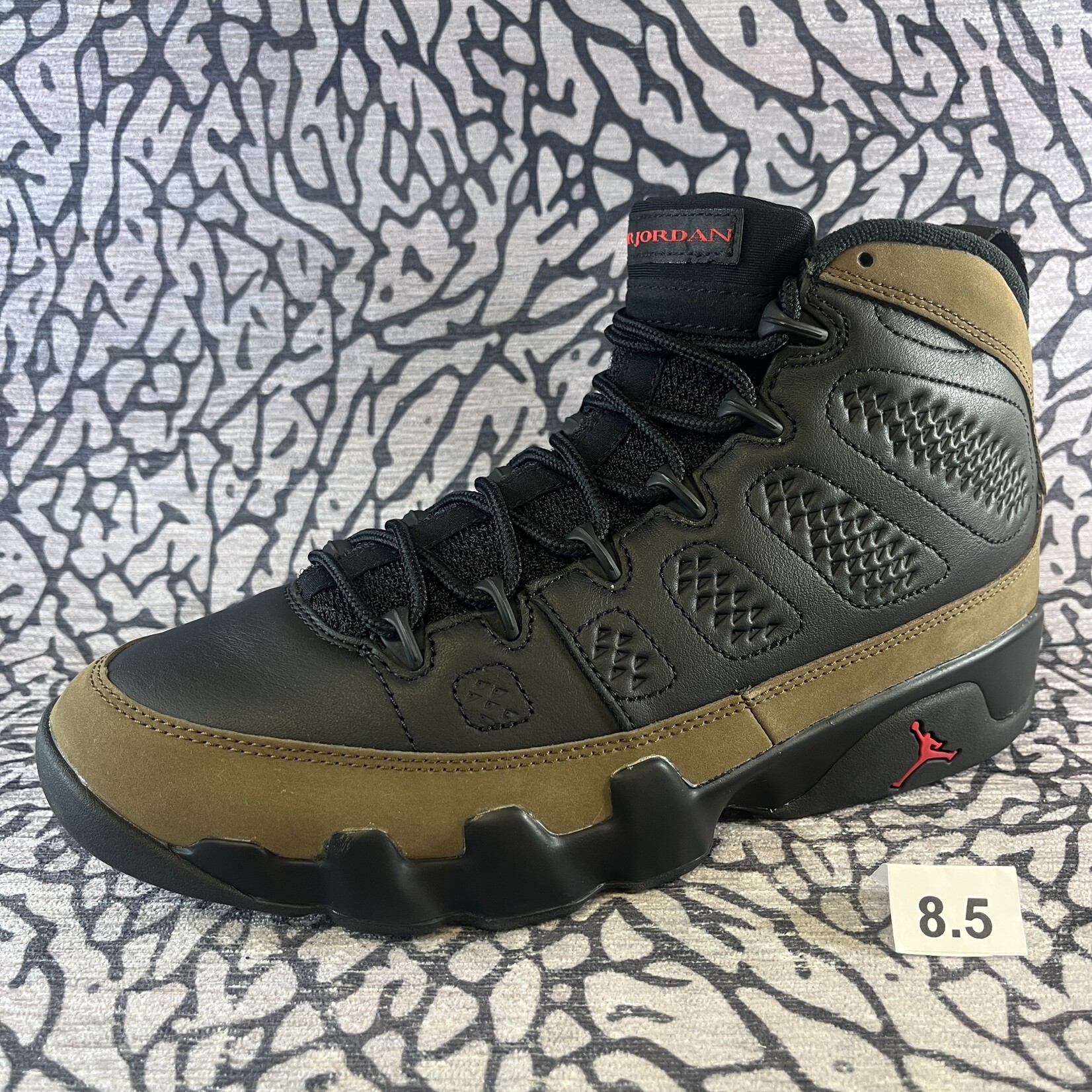 Jordan Pre-owned Air Jordan 9 Retro Olive