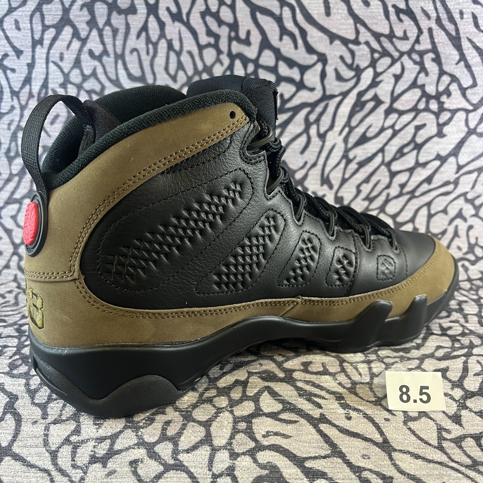 Jordan Pre-owned Air Jordan 9 Retro Olive