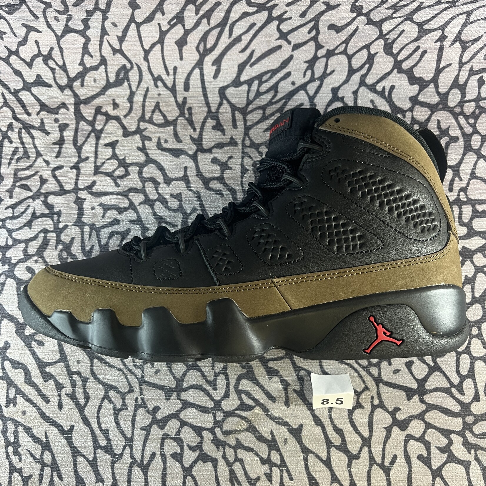 Jordan Pre-owned Air Jordan 9 Retro Olive