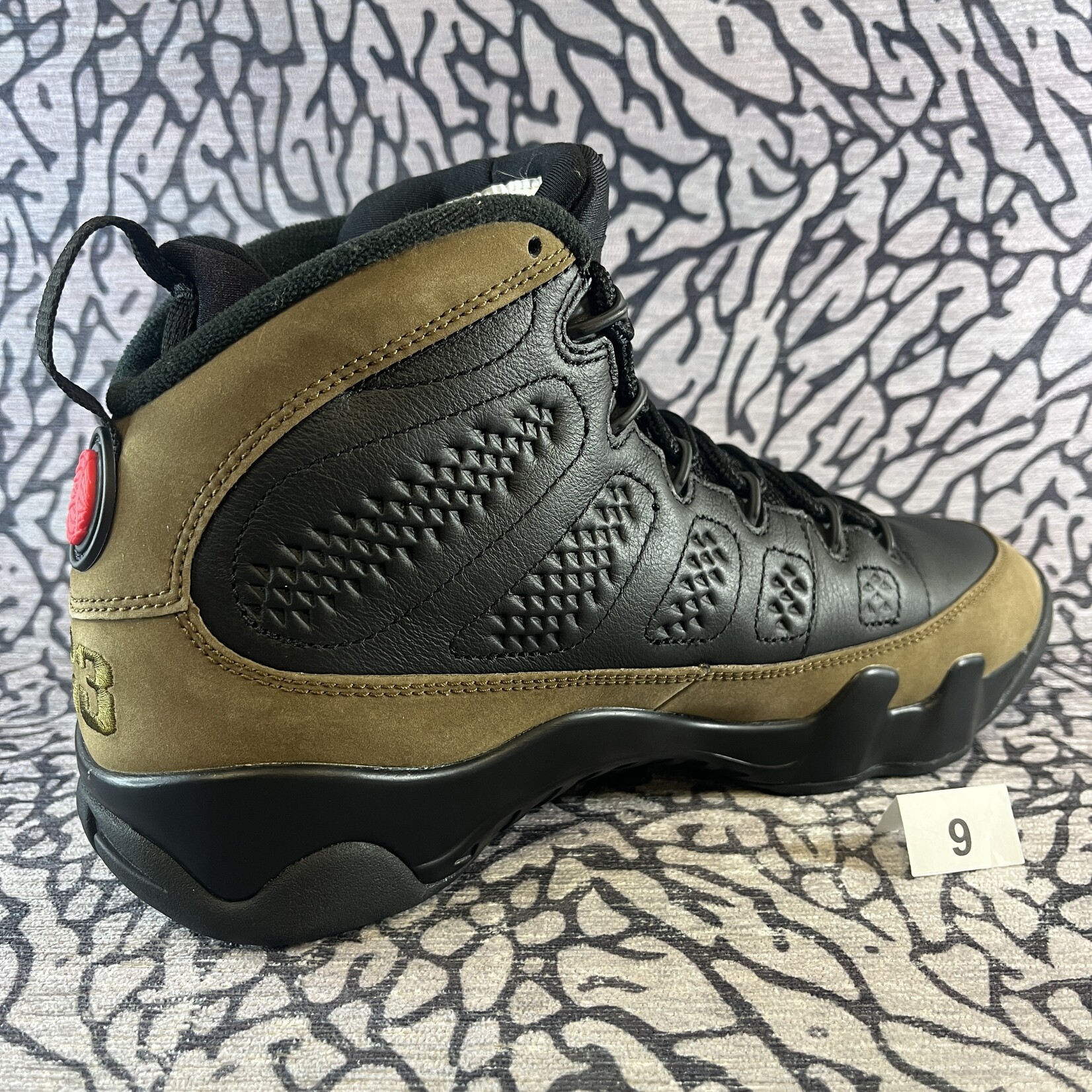 Jordan Pre-owned Air Jordan 9 Retro Olive (Replacement Box)