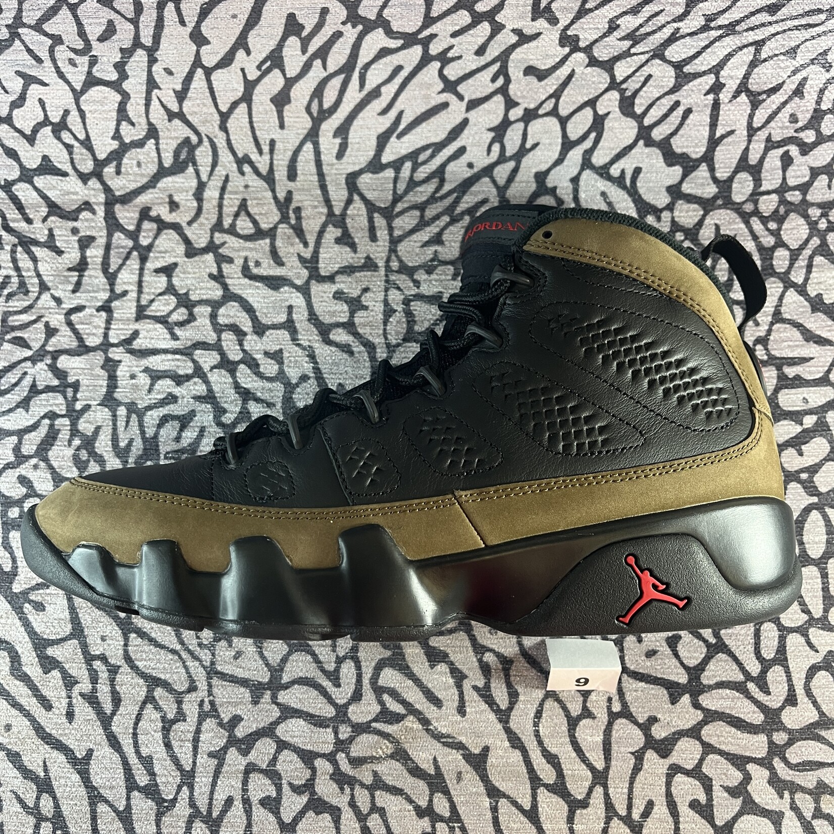 Jordan Pre-owned Air Jordan 9 Retro Olive (Replacement Box)