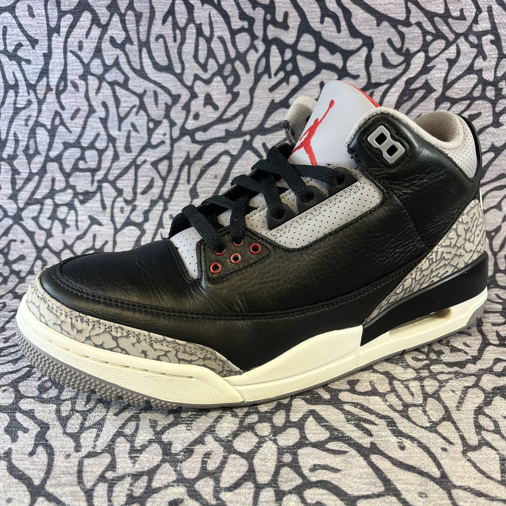 Jordan Pre-owned Air Jordan 3 Retro OG Black Cement (Replacement Box)