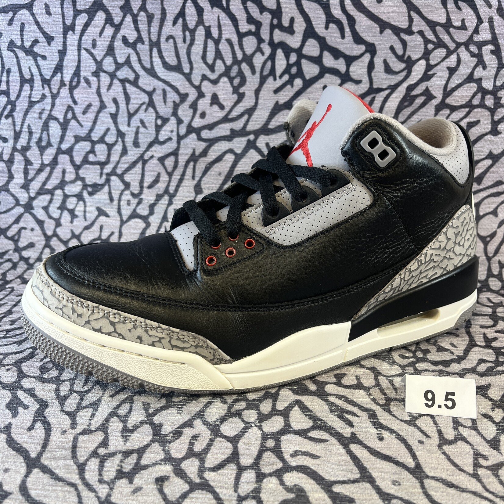 Jordan Pre-owned Air Jordan 3 Retro OG Black Cement (Replacement Box)