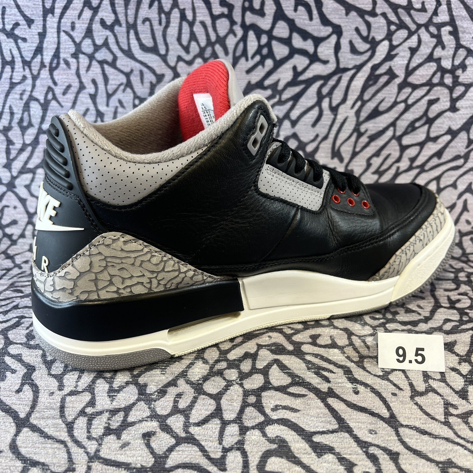 Jordan Pre-owned Air Jordan 3 Retro OG Black Cement (Replacement Box)