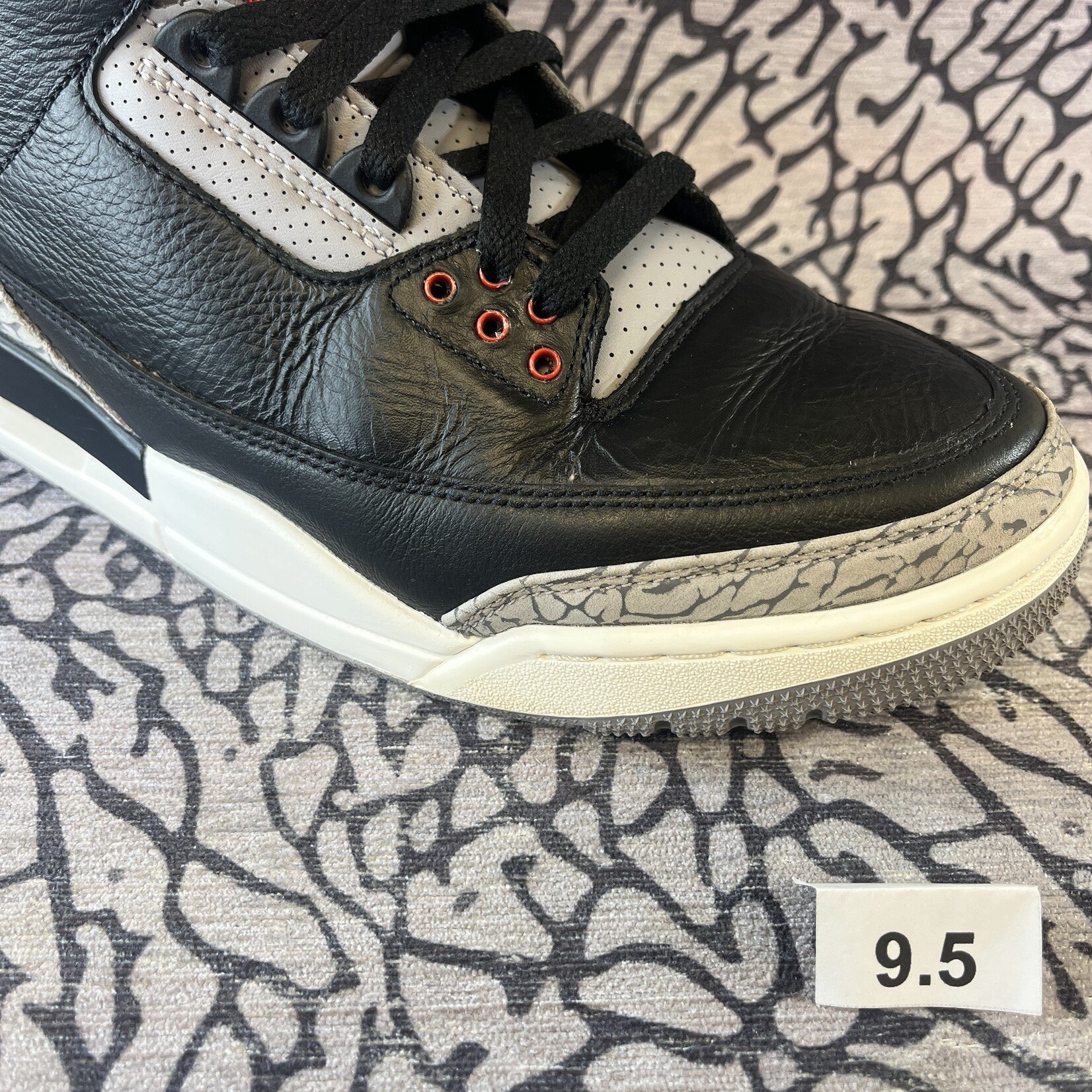 Jordan Pre-owned Air Jordan 3 Retro OG Black Cement (Replacement Box)
