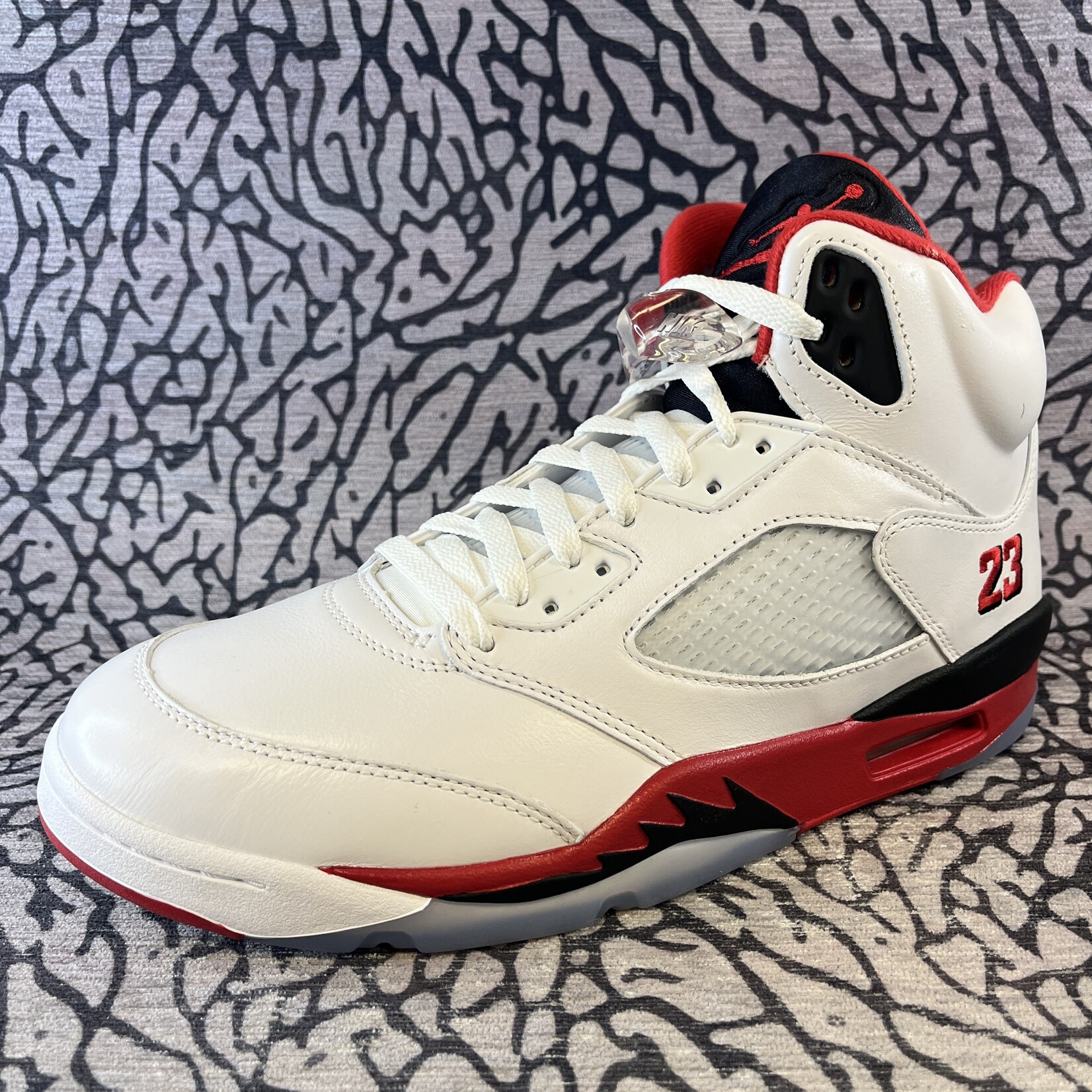 Jordan Air Jordan 5 Retro Fire Red Black Tongue