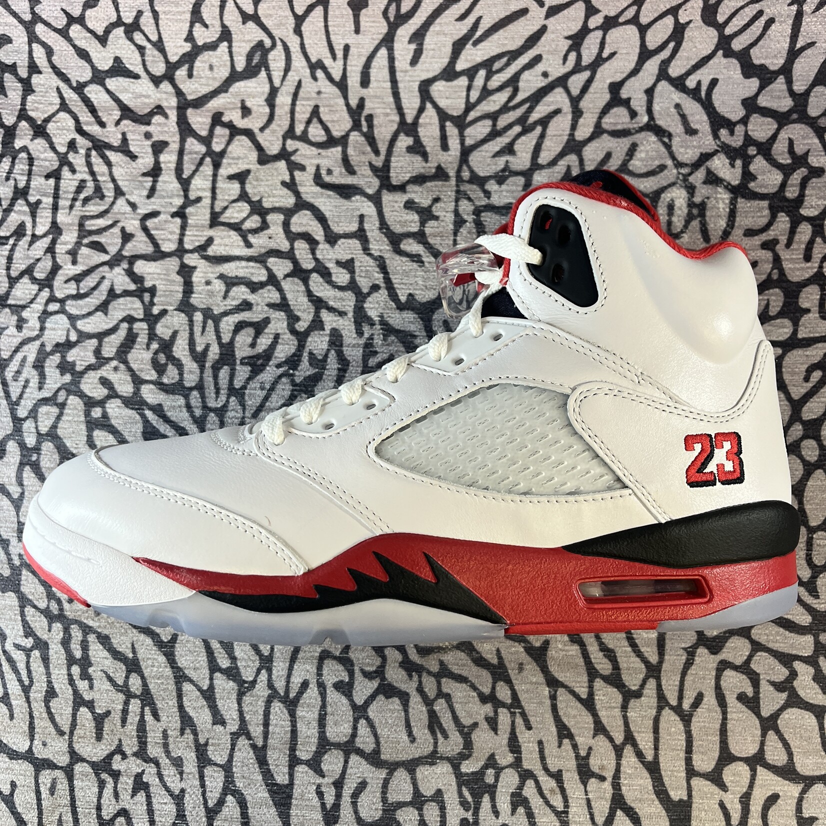 Jordan Air Jordan 5 Retro Fire Red Black Tongue