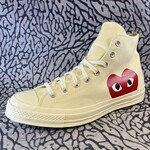 Pre-owned Converse Chuck Taylor All Star 70 Hi Comme des Garcons PLAY White