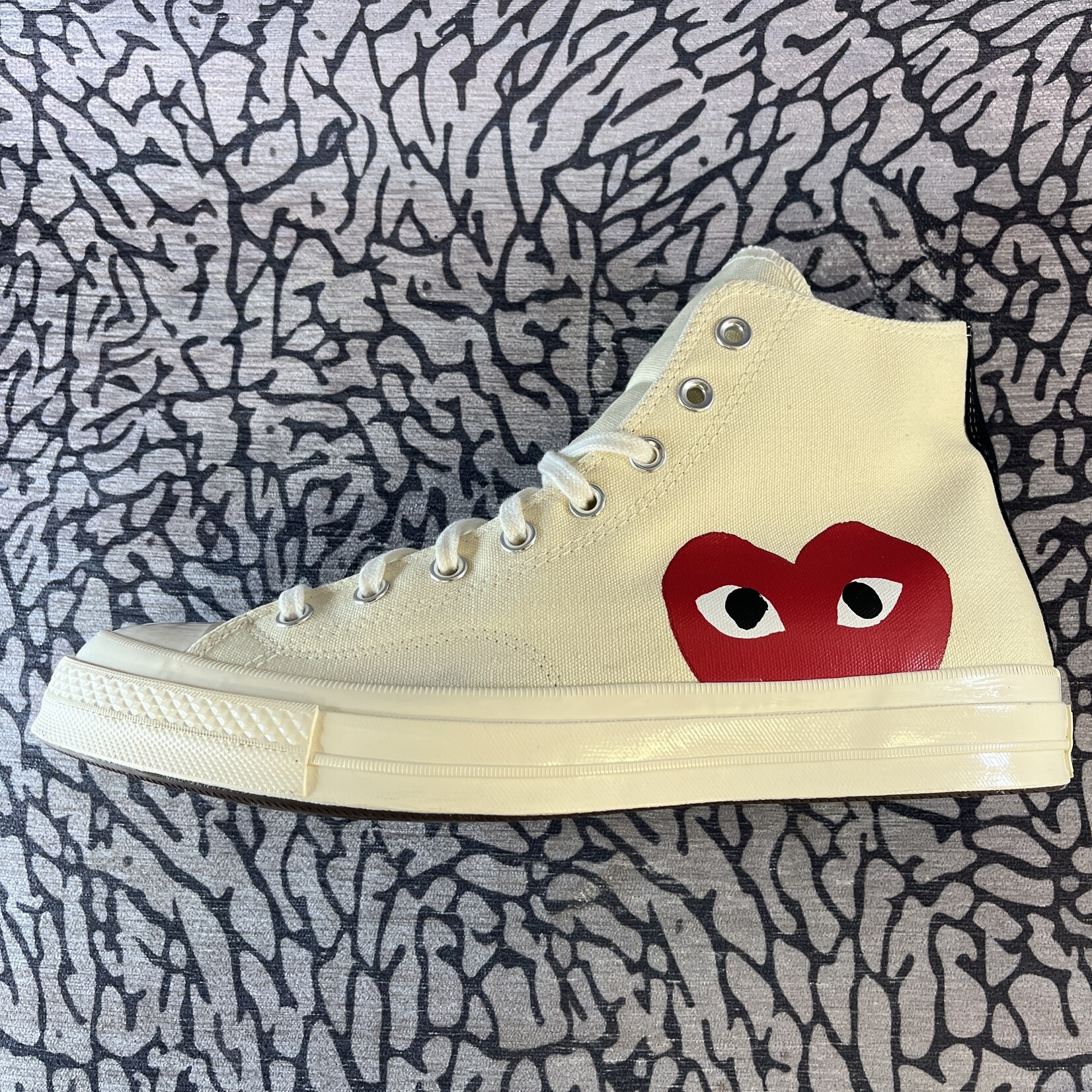 Pre-owned Converse Chuck Taylor All Star 70 Hi Comme des Garcons PLAY White