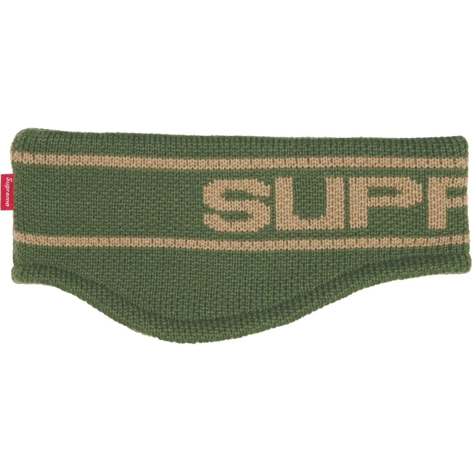 Supreme Supreme Contrast Logo Headband Olive