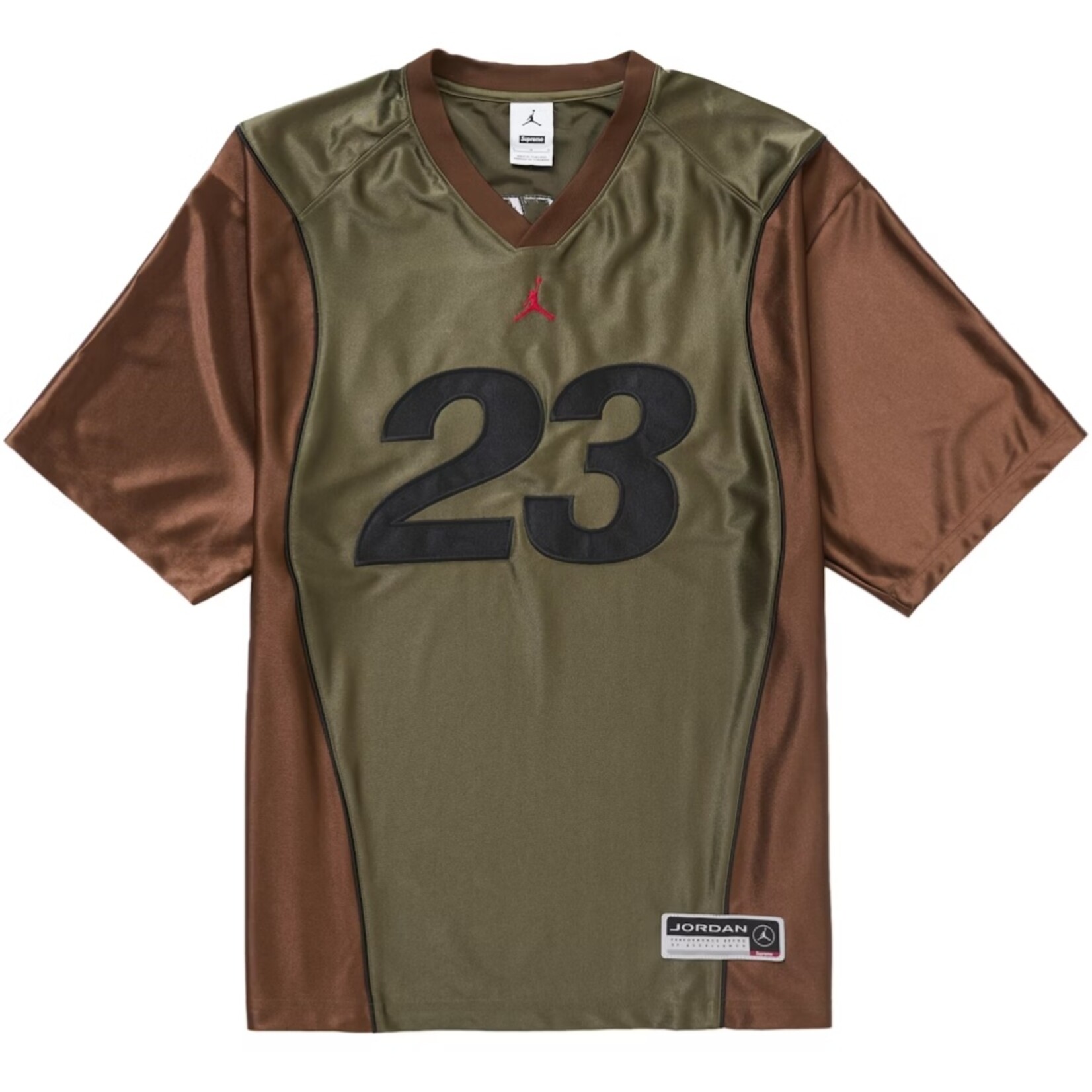 Supreme Pre-owned Supreme Jordan Warm Up Jersey Olive