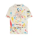 Pre-owned Palm Angels Painted College Tee