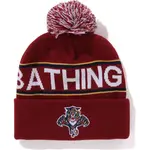 Bape BAPE x Mitchell & Ness NHL Pom Beanie Burgundy