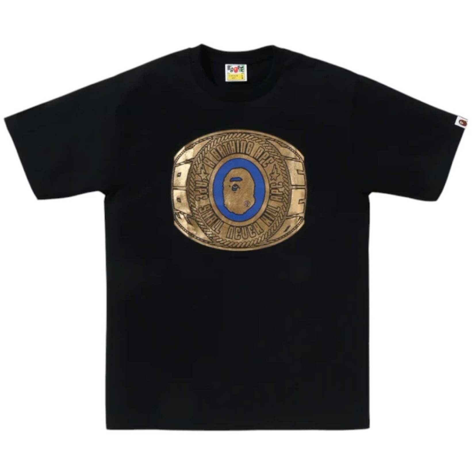 Bape BAPE Foil College Ring Bapec Tee Black