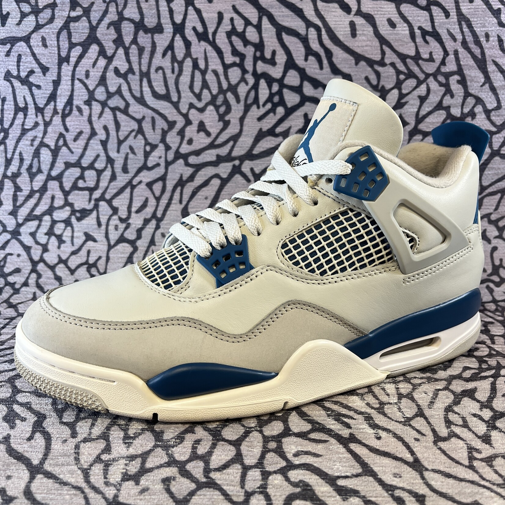 Jordan Pre-owned Air Jordan 4 Retro Military Blue (Replacement Box)