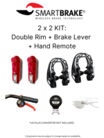 Smart Brake Smart Brake 2x2 Kit: Double Rim + Brake Lever + Hand Remote