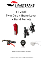 Smart Brake Smart Brake 1x2 Kit: Twin Disc + Brake Lever + Hand Remote