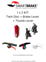Smart Brake Smart Brake 1x2 Kit: Twin Disc + Brake Lever + Thumb Lever
