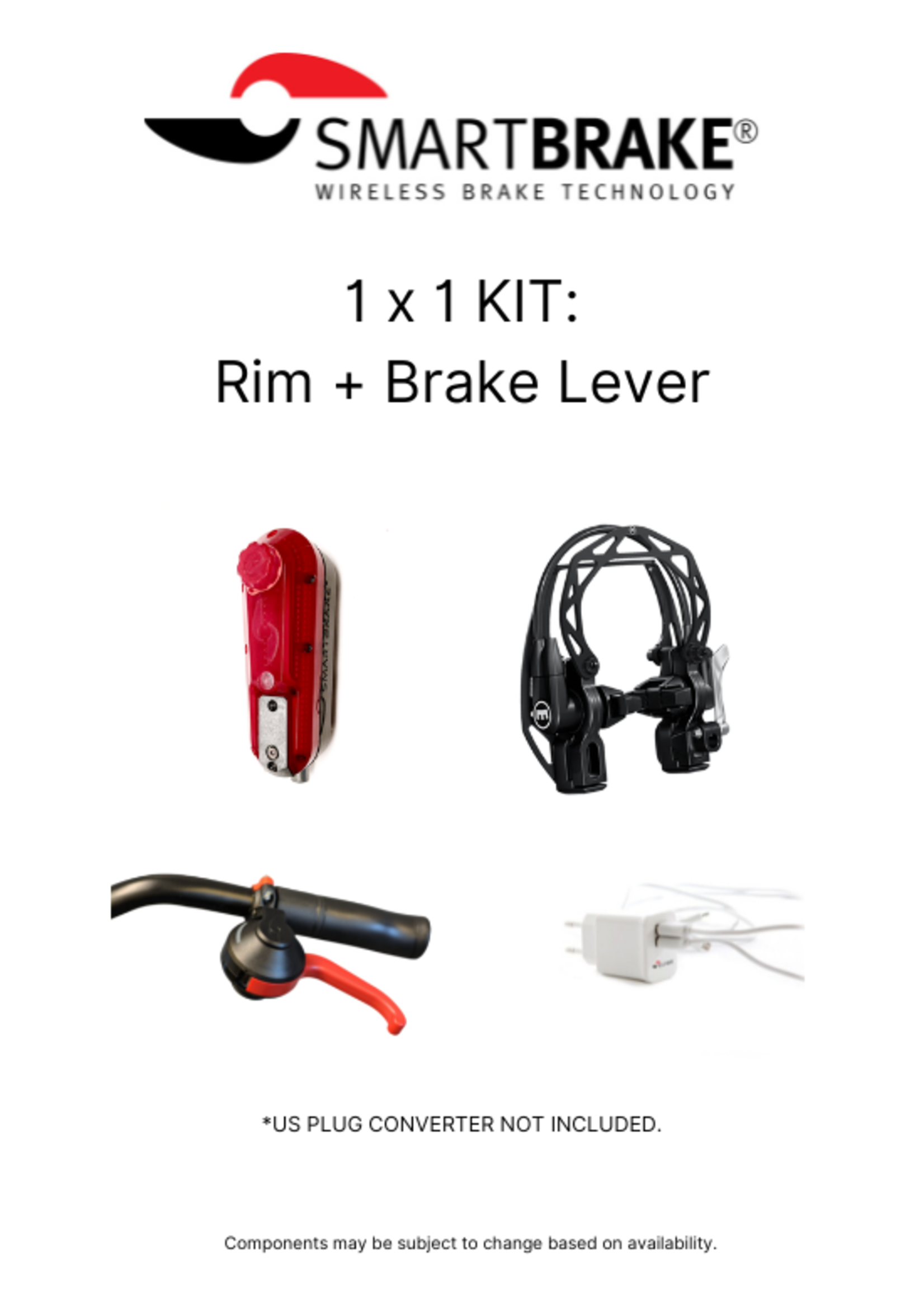 Smart Brake Smart Brake 1x1 Kit: Rim Brake + Brake Lever