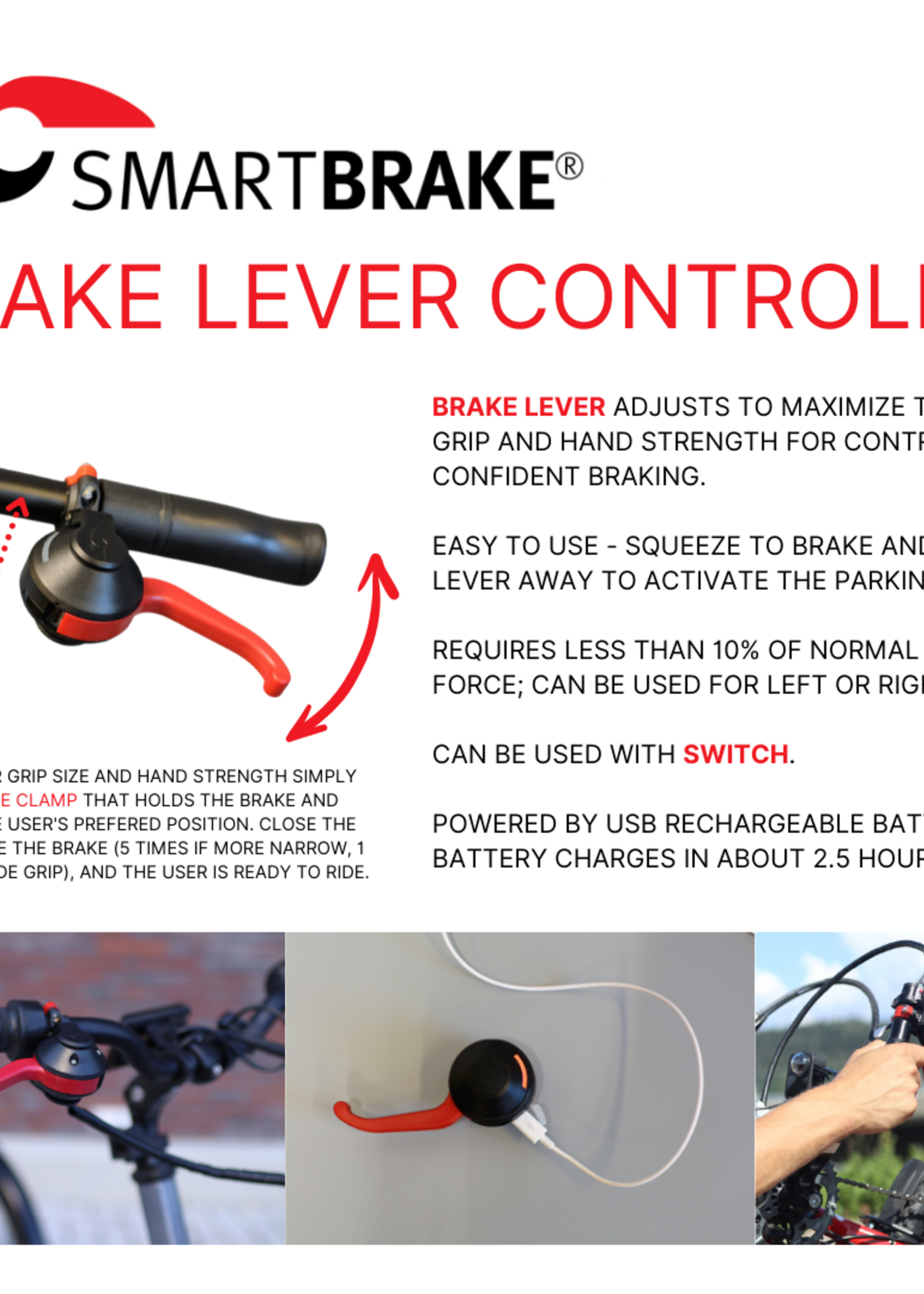 Smart Brake Smart Brake 3x2 Kit: Twin Disc + Rim + Brake Lever + Thumb Lever