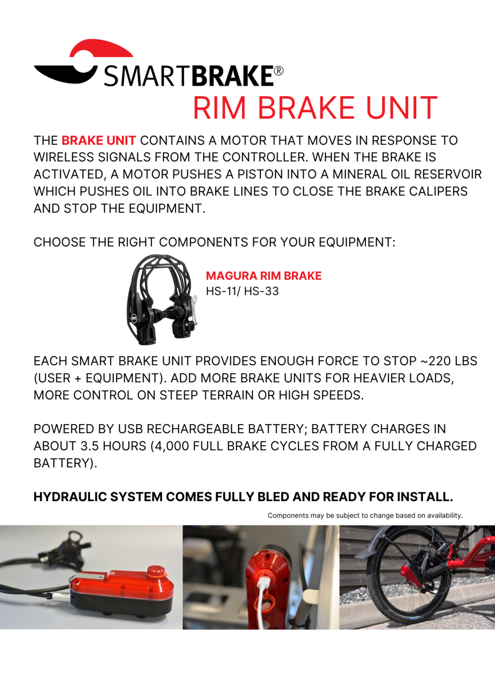 Smart Brake Smart Brake 2x1 Kit: Double Rim + Brake Lever